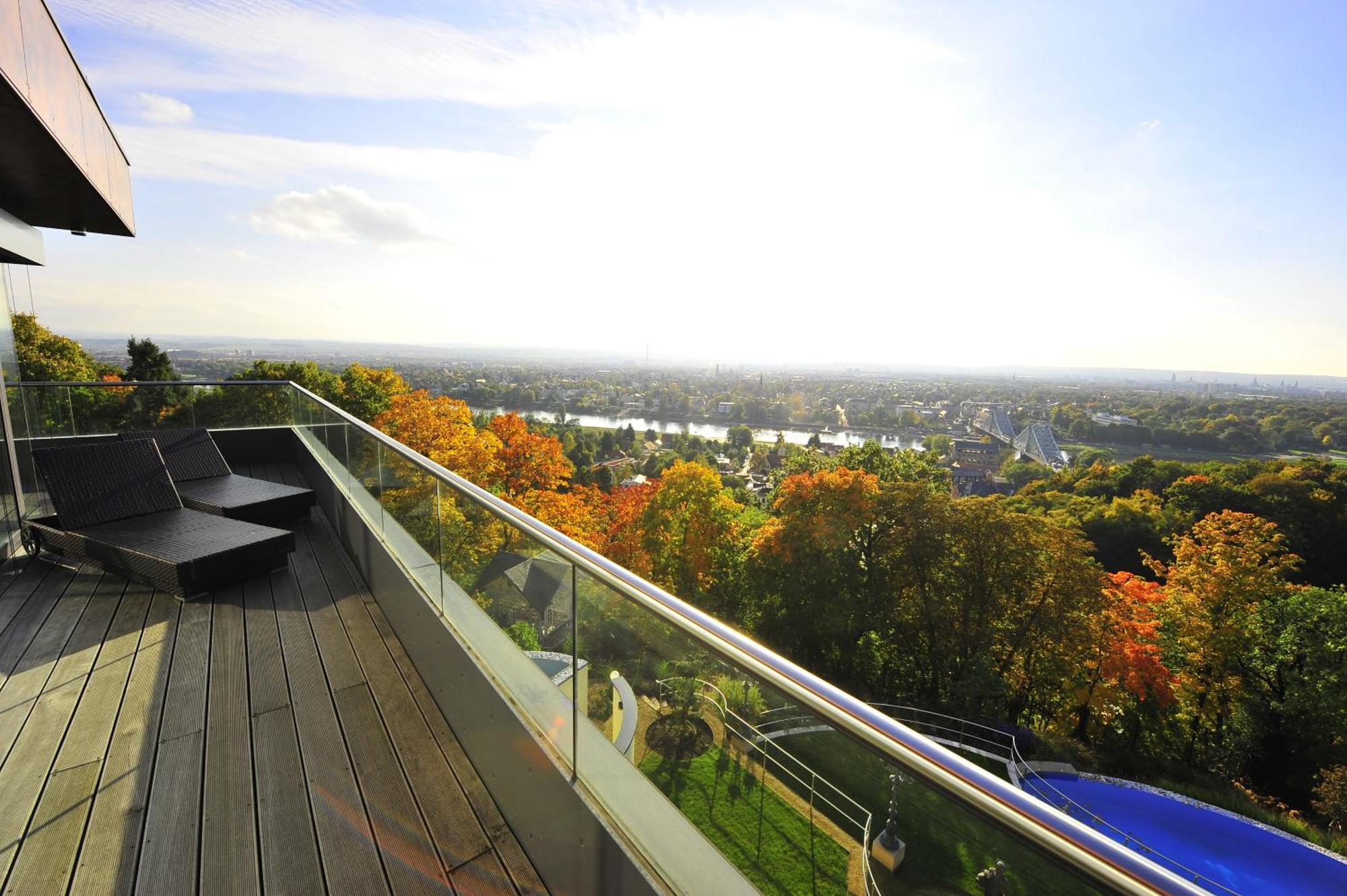 Villa Via Lapis - Panoramablick Ueber Dresden - Garten - Pool - Sauna - Luxus Quarto foto